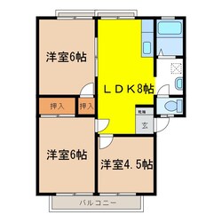 村井駅 徒歩8分 1階の物件間取画像